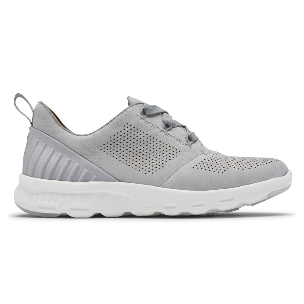 Rockport Singapore Womens Sneakers - PulseTech Tie Grey - QX5469108